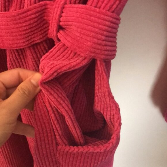 Wild Fable Pink Corduroy Long Sleeves Jumpsuit Size XL - Picture 5 of 8